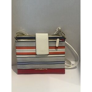 Liz Claiborne Women's Stripped Crossbody Bag.